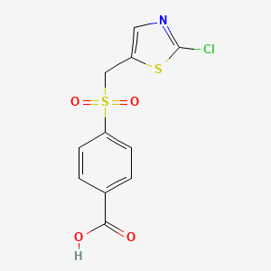 4-{[(2-Chloro-1,3-thiazol-5-yl)methyl]sulfonyl}benzenecarboxylic acid