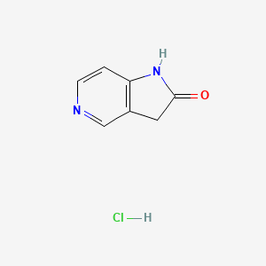 molecular formula C7H7ClN2O B2843464 1H-Pyrrolo[3,2-c]pyridin-2(3H)-one hydrochloride CAS No. 1956321-64-4