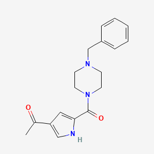 1-[5-(4-benzylpiperazine-1-carbonyl)-1H-pyrrol-3-yl]ethanone