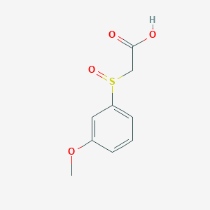 molecular formula C9H10O4S B2843470 2-(3-Methoxybenzenesulfinyl)acetic acid CAS No. 1250027-26-9
