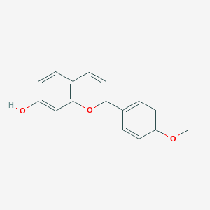 2-(4-Methoxycyclohexa-1,5-dien-1-yl)-2H-chromen-7-ol