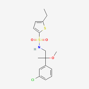 N-[2-(3-chlorophenyl)-2-methoxypropyl]-5-ethylthiophene-2-sulfonamide