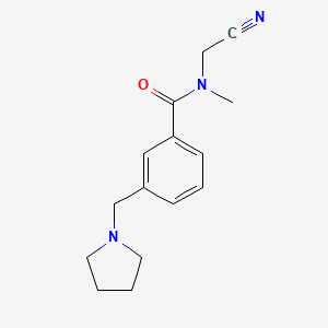 N-(cyanomethyl)-N-methyl-3-[(pyrrolidin-1-yl)methyl]benzamide