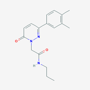 molecular formula C17H21N3O2 B2843483 2-(3-(3,4-dimethylphenyl)-6-oxopyridazin-1(6H)-yl)-N-propylacetamide CAS No. 1252849-67-4