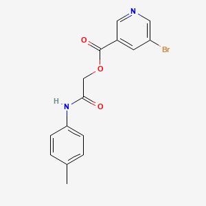 [(4-Methylphenyl)carbamoyl]methyl 5-bromopyridine-3-carboxylate