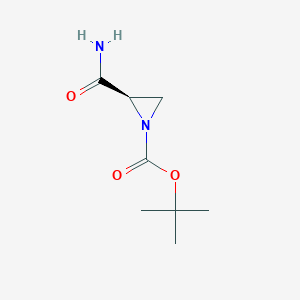 Tert-butyl (2R)-2-carbamoylaziridine-1-carboxylate