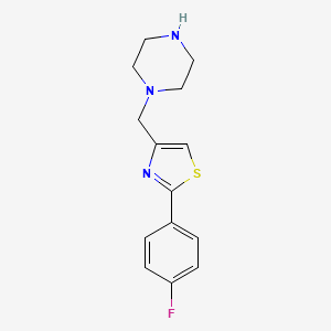1-{[2-(4-Fluorophenyl)-1,3-thiazol-4-yl]methyl}piperazine