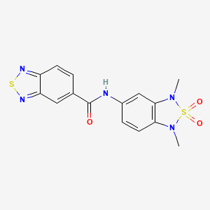 N-(1,3-dimethyl-2,2-dioxido-1,3-dihydrobenzo[c][1,2,5]thiadiazol-5-yl)benzo[c][1,2,5]thiadiazole-5-carboxamide