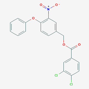 (3-Nitro-4-phenoxyphenyl)methyl 3,4-dichlorobenzoate