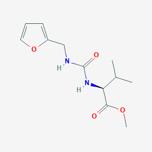 molecular formula C12H18N2O4 B2843517 methyl (2S)-2-(furan-2-ylmethylcarbamoylamino)-3-methylbutanoate CAS No. 958843-45-3