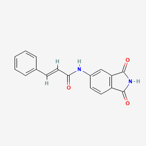 molecular formula C17H12N2O3 B2843535 N-(1,3-dioxoisoindolin-5-yl)cinnamamide CAS No. 518008-28-1