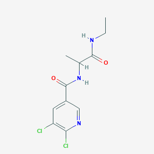 2-[(5,6-dichloropyridin-3-yl)formamido]-N-ethylpropanamide