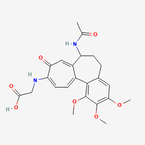 N-[7-(acetylamino)-1,2,3-trimethoxy-9-oxo-5,6,7,9-tetrahydrobenzo[a]heptalen-10-yl]glycine