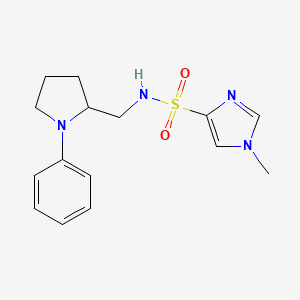 1-methyl-N-((1-phenylpyrrolidin-2-yl)methyl)-1H-imidazole-4-sulfonamide