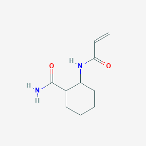 molecular formula C10H16N2O2 B2843544 2-(Prop-2-enoylamino)cyclohexane-1-carboxamide CAS No. 2177620-32-3