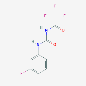 molecular formula C9H6F4N2O2 B284355 2,2,2-trifluoro-N-[(3-fluorophenyl)carbamoyl]acetamide 