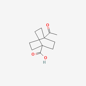 molecular formula C11H16O3 B2843558 4-Acetylbicyclo[2.2.2]octane-1-carboxylic acid CAS No. 524961-60-2