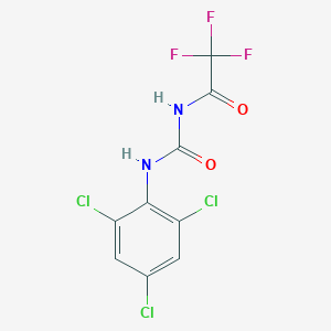 molecular formula C9H4Cl3F3N2O2 B284356 N-(2,4,6-trichlorophenyl)-N'-(trifluoroacetyl)urea 