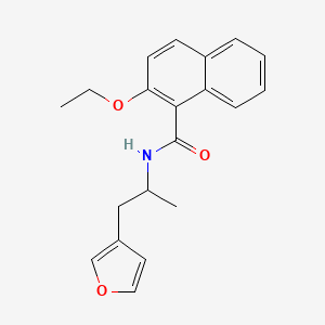 molecular formula C20H21NO3 B2843564 2-乙氧基-N-(1-(呋喃-3-基)丙基)-1-萘酰胺 CAS No. 1790197-33-9