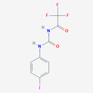 molecular formula C9H6F3IN2O2 B284357 N-(4-iodophenyl)-N'-(trifluoroacetyl)urea 