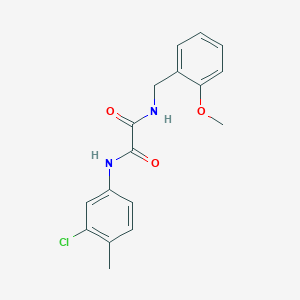 molecular formula C17H17ClN2O3 B2843599 N-(3-chloro-4-methylphenyl)-N'-(2-methoxybenzyl)ethanediamide CAS No. 429622-79-7