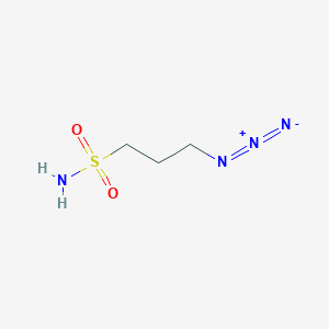 molecular formula C3H8N4O2S B2843614 3-叠氮丙酸-1-磺酰胺 CAS No. 1034192-12-5