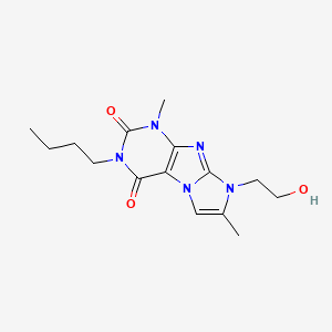 3-butyl-8-(2-hydroxyethyl)-1,7-dimethyl-1H-imidazo[2,1-f]purine-2,4(3H,8H)-dione