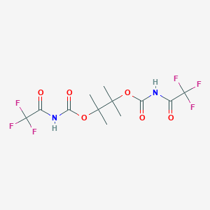 1,1,2-Trimethyl-2-({[(trifluoroacetyl)amino]carbonyl}oxy)propyl trifluoroacetylcarbamate