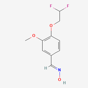 molecular formula C10H11F2NO3 B2843700 4-(2,2-Difluoroethoxy)-3-methoxybenzaldehyde oxime CAS No. 1245782-75-5