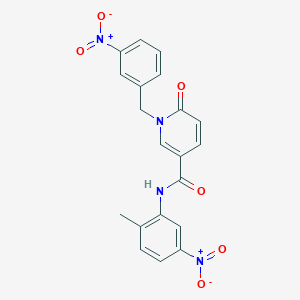 N-(2-methyl-5-nitrophenyl)-1-[(3-nitrophenyl)methyl]-6-oxopyridine-3-carboxamide