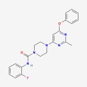 N-(2-fluorophenyl)-4-(2-methyl-6-phenoxypyrimidin-4-yl)piperazine-1-carboxamide