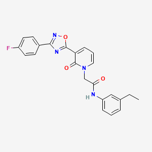 N-(3-ethylphenyl)-2-(3-(3-(4-fluorophenyl)-1,2,4-oxadiazol-5-yl)-2-oxopyridin-1(2H)-yl)acetamide