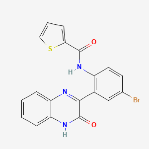 N-[4-bromo-2-(3-hydroxyquinoxalin-2-yl)phenyl]thiophene-2-carboxamide