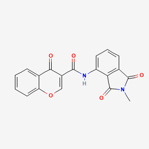 molecular formula C19H12N2O5 B2843764 N-(2-methyl-1,3-dioxoisoindol-4-yl)-4-oxochromene-3-carboxamide CAS No. 683232-57-7