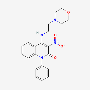 4-((2-morpholinoethyl)amino)-3-nitro-1-phenylquinolin-2(1H)-one