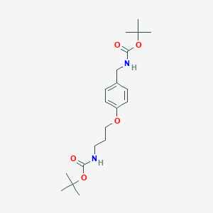 Tert-butyl N-[3-[4-[[(2-methylpropan-2-yl)oxycarbonylamino]methyl]phenoxy]propyl]carbamate