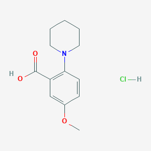 5-Methoxy-2-piperidin-1-ylbenzoic acid;hydrochloride
