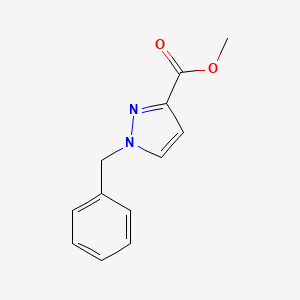 molecular formula C12H12N2O2 B2843780 甲酸甲酯 1-苄基-1H-吡唑-3-甲酸酯 CAS No. 7188-98-9