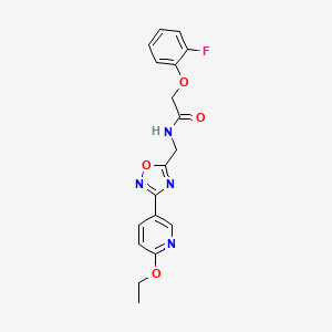 N-((3-(6-ethoxypyridin-3-yl)-1,2,4-oxadiazol-5-yl)methyl)-2-(2-fluorophenoxy)acetamide