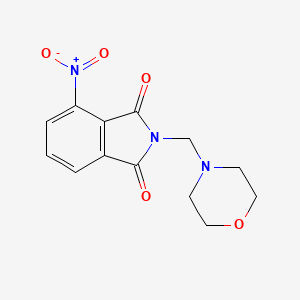 molecular formula C13H13N3O5 B2843787 2-(Morpholinomethyl)-4-nitroisoindoline-1,3-dione CAS No. 301326-86-3