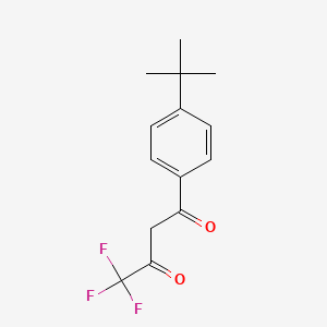 molecular formula C14H15F3O2 B2843802 1-(4-Tert-butylphenyl)-4,4,4-trifluorobutane-1,3-dione CAS No. 94856-12-9