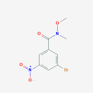 3-Bromo-N-methoxy-N-methyl-5-nitrobenzamide