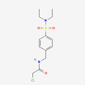 2-chloro-N-{[4-(diethylsulfamoyl)phenyl]methyl}acetamide