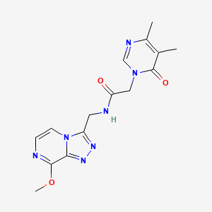 2-(4,5-dimethyl-6-oxopyrimidin-1(6H)-yl)-N-((8-methoxy-[1,2,4]triazolo[4,3-a]pyrazin-3-yl)methyl)acetamide
