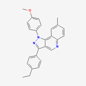 molecular formula C26H23N3O B2843831 3-(4-ethylphenyl)-1-(4-methoxyphenyl)-8-methyl-1H-pyrazolo[4,3-c]quinoline CAS No. 901004-73-7
