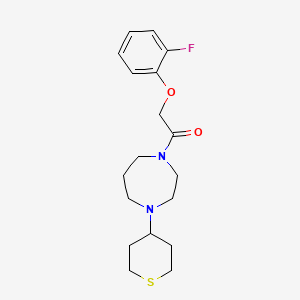 2-(2-Fluorophenoxy)-1-[4-(thian-4-yl)-1,4-diazepan-1-yl]ethanone
