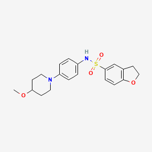N-(4-(4-methoxypiperidin-1-yl)phenyl)-2,3-dihydrobenzofuran-5-sulfonamide