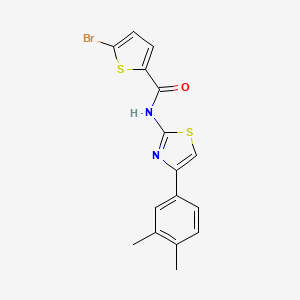 5-bromo-N-(4-(3,4-dimethylphenyl)thiazol-2-yl)thiophene-2-carboxamide