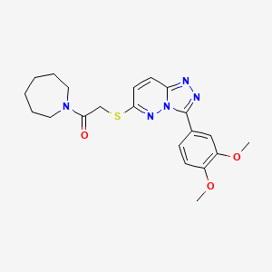 1-(Azepan-1-yl)-2-((3-(3,4-dimethoxyphenyl)-[1,2,4]triazolo[4,3-b]pyridazin-6-yl)thio)ethanone