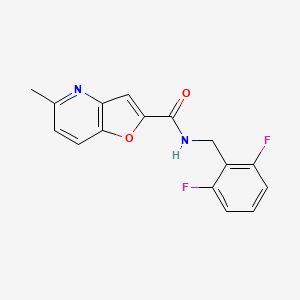 molecular formula C16H12F2N2O2 B2843903 N-(2,6-difluorobenzyl)-5-methylfuro[3,2-b]pyridine-2-carboxamide CAS No. 941969-24-0